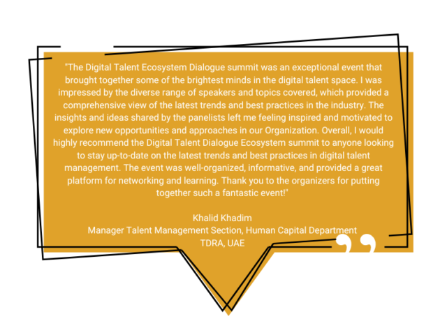 Khalid Khadim Testimonial for Digital Talent Ecosystem